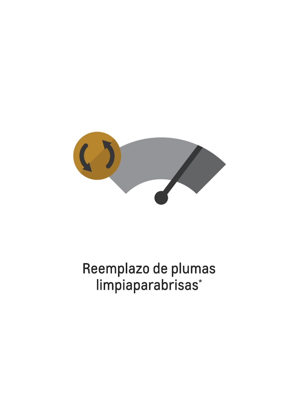 Ícono de reemplazo de plumas limpiaparabrisas